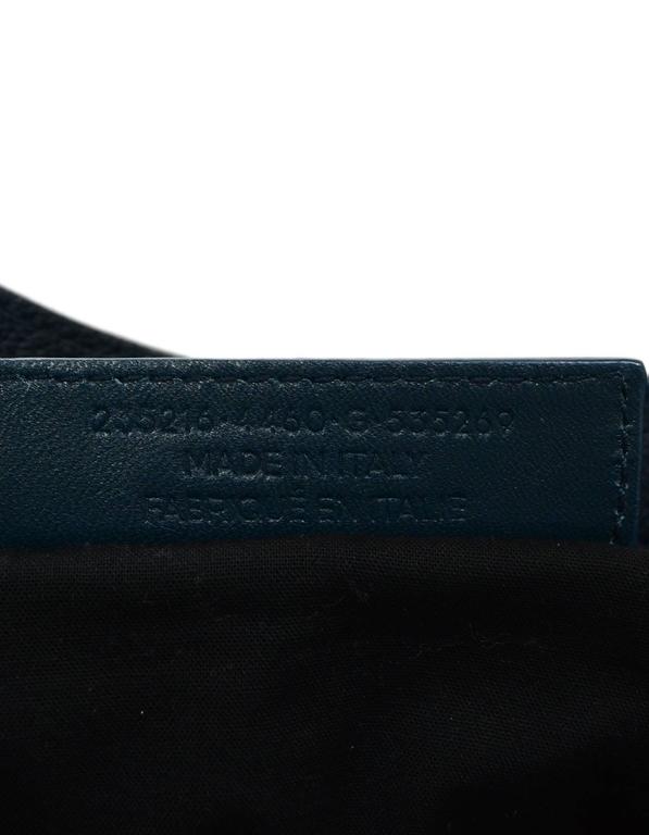 Balenciaga Blue and Silvertone Metallic Edge Messenger Satchel Bag For ...