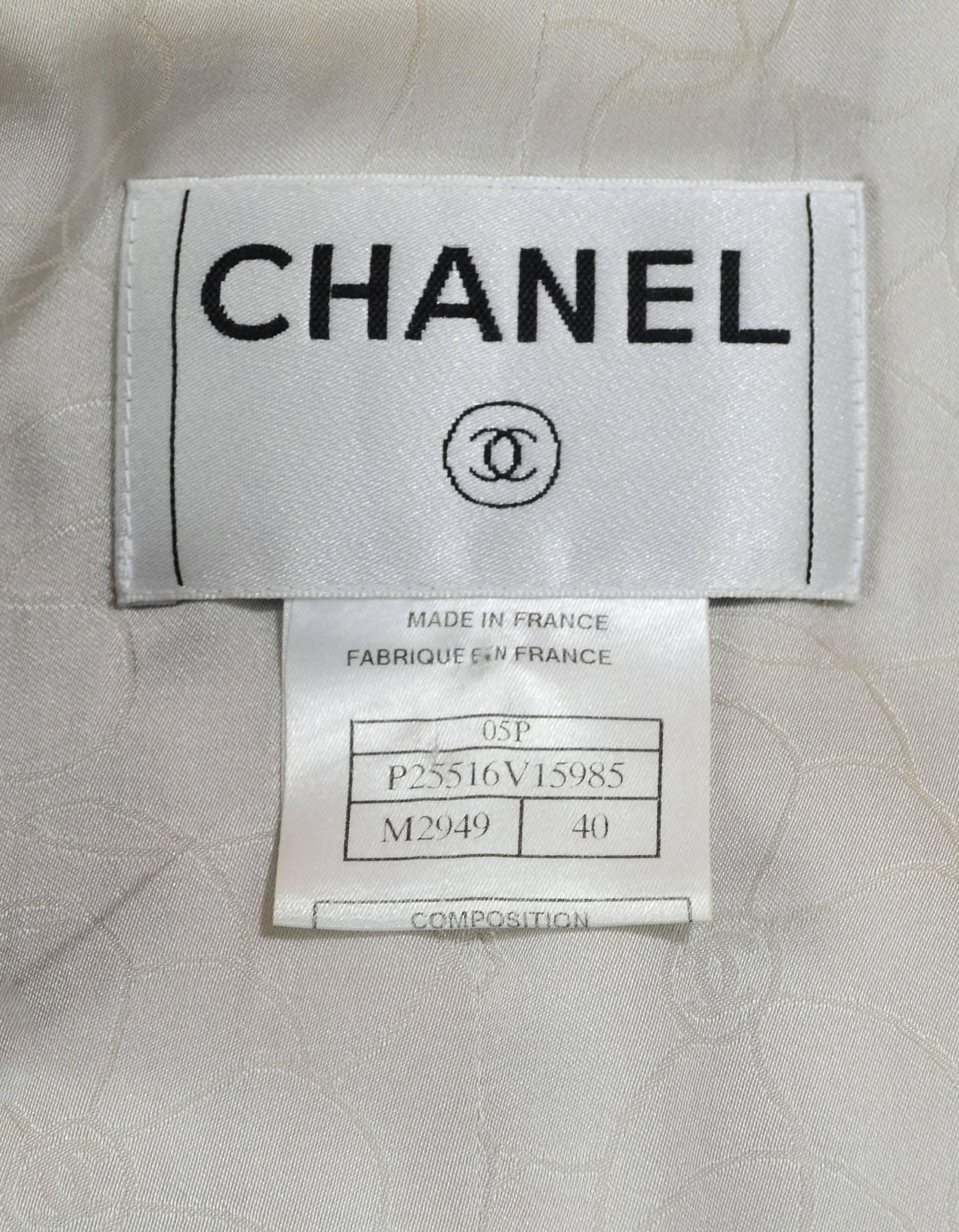 Chanel Grey & Pink 3-Piece Fantasy Tweed Suit sz FR 36/38/40 1