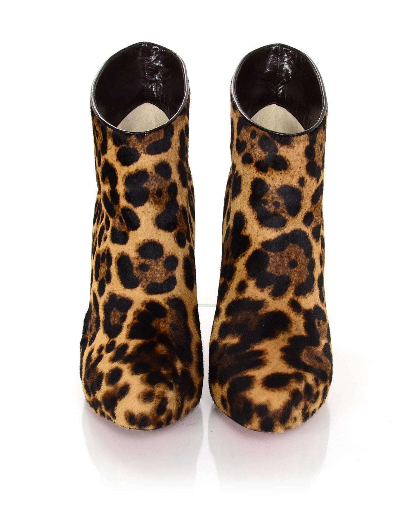 christian louboutin leopard booties