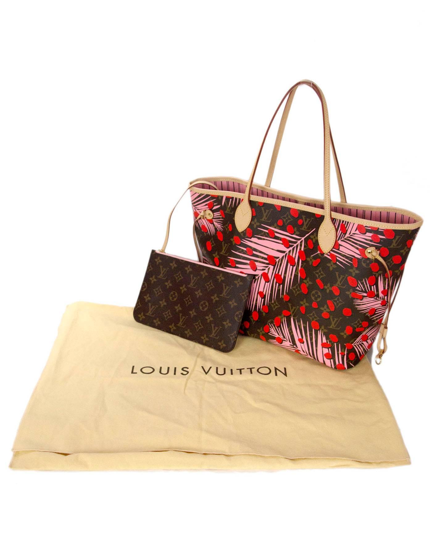 Louis Vuitton '16 Palm Springs Jungle Neverfull MM Tote Bag 1