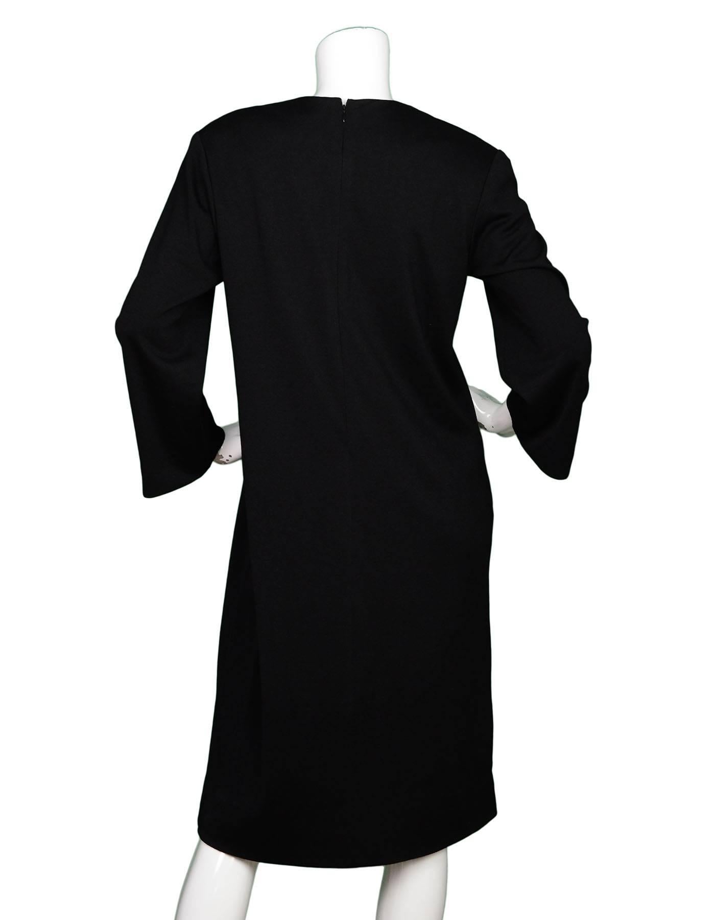 yves saint laurent black dress