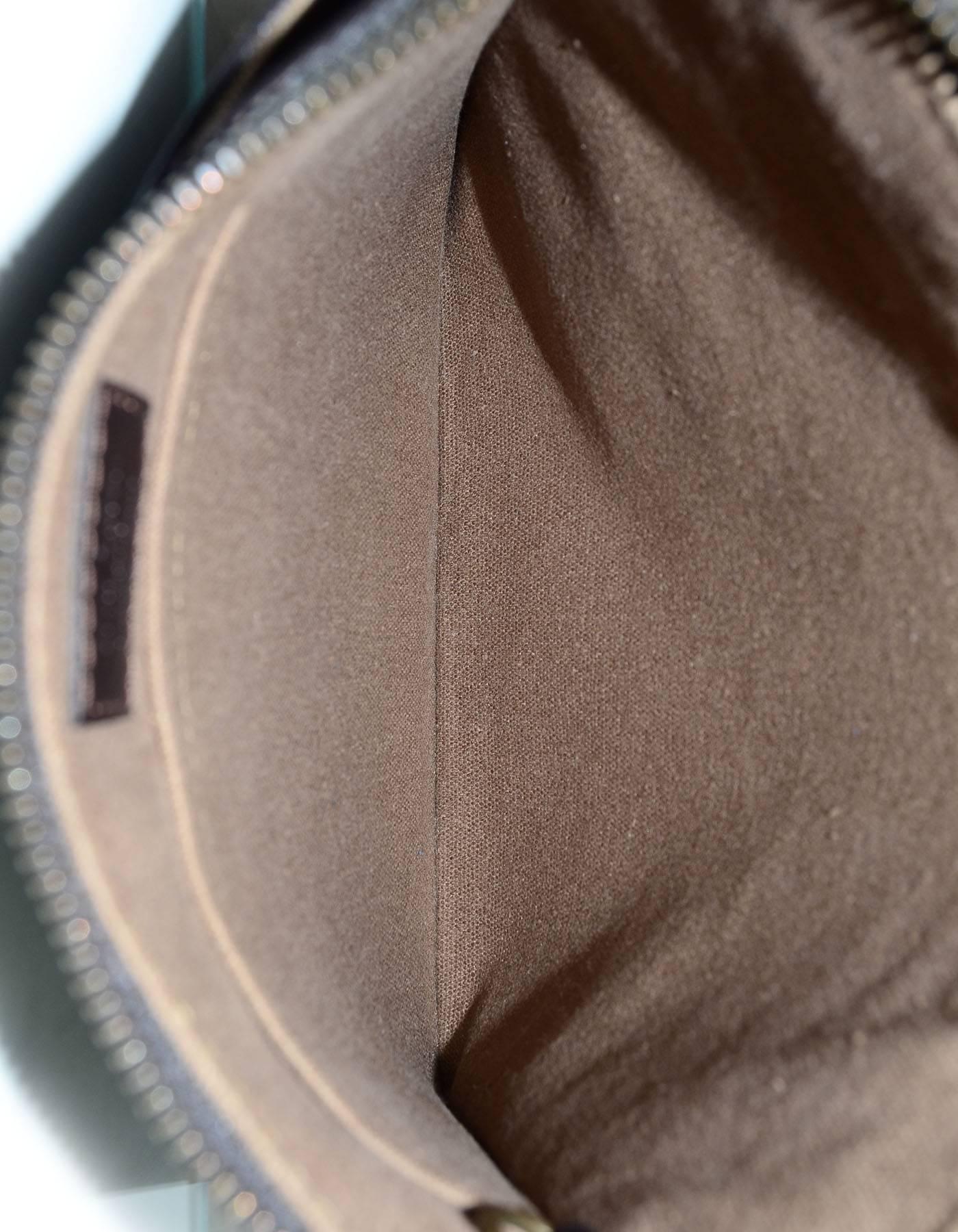Louis Vuitton Brown Leather Cuir Liege Crossbody Messenger Bag 1