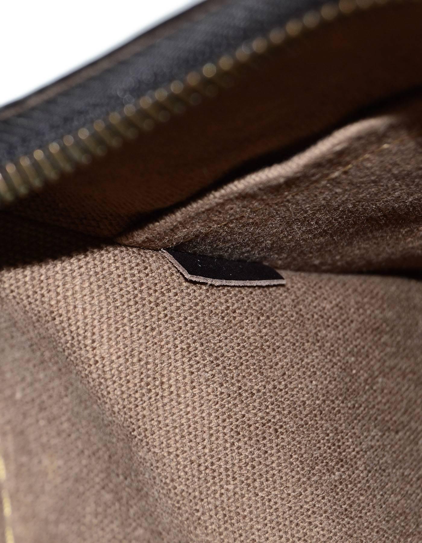 Louis Vuitton Brown Leather Cuir Liege Crossbody Messenger Bag 3