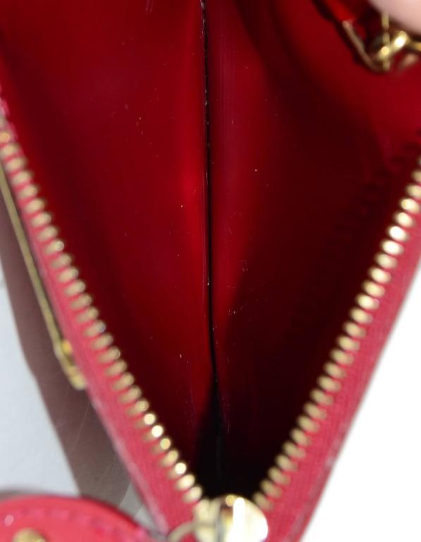 Authenticated Used Louis Vuitton Zippy Wallet M91981 Monogram Vernis Pomme  d'Amour Red CA0180 Women's Long 