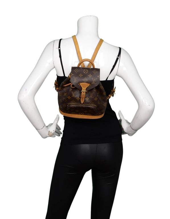 Monogram Mini Montsouris Backpack Montsouris Backpack Louis Vuitton  Backpack Mini White Mini M51137
