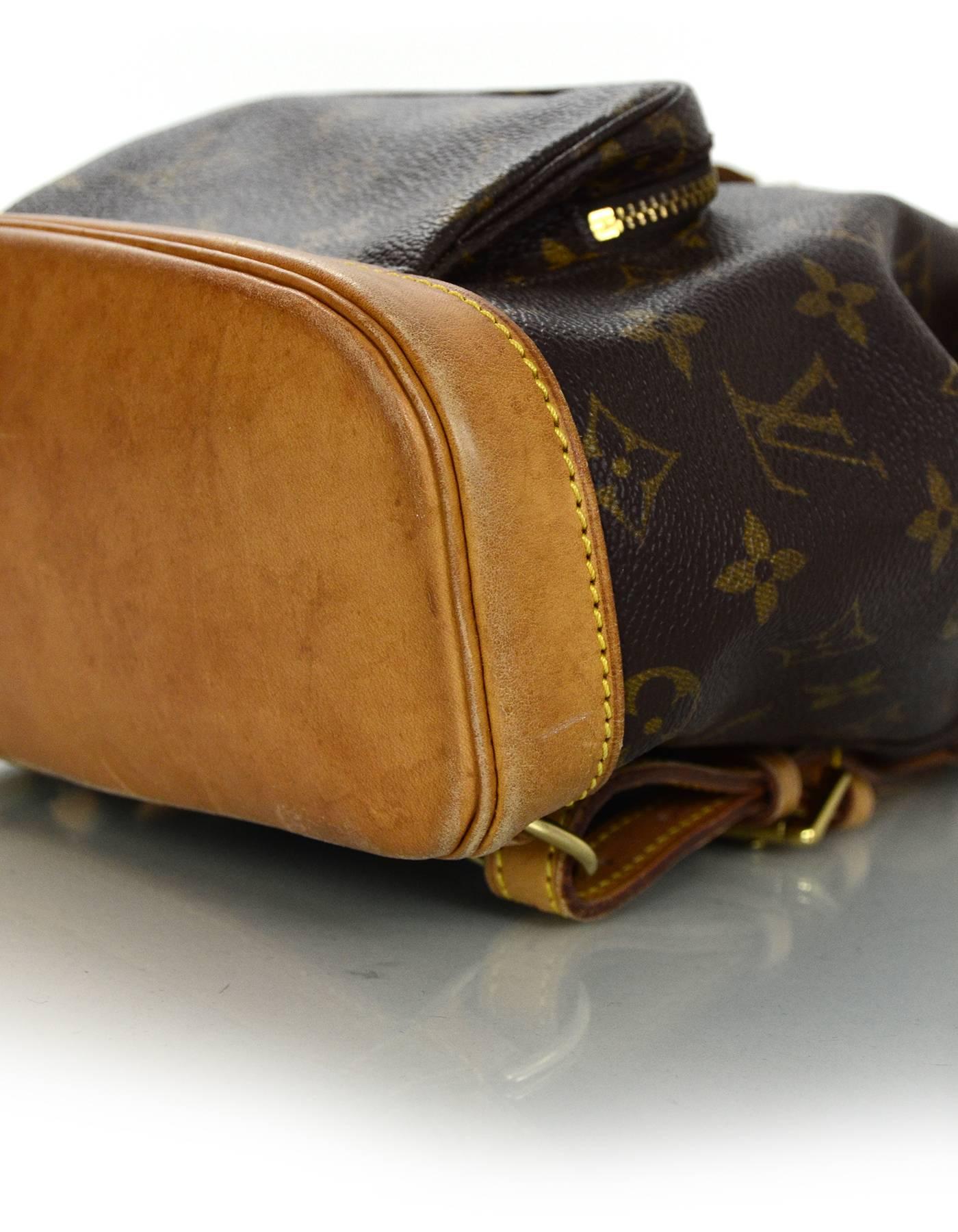 Black Louis Vuitton Monogram Mini Montsouris Backpack Bag