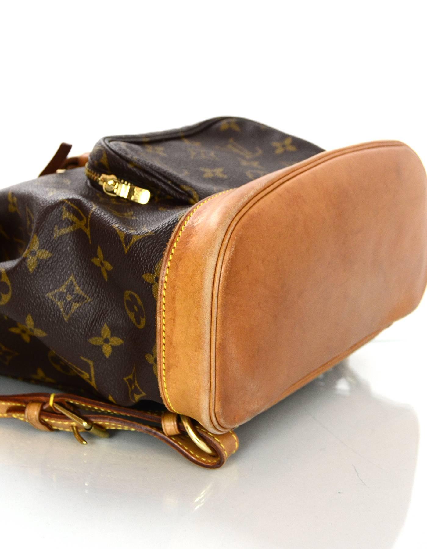Black Louis Vuitton Monogram Montsouris MM Backpack Bag
