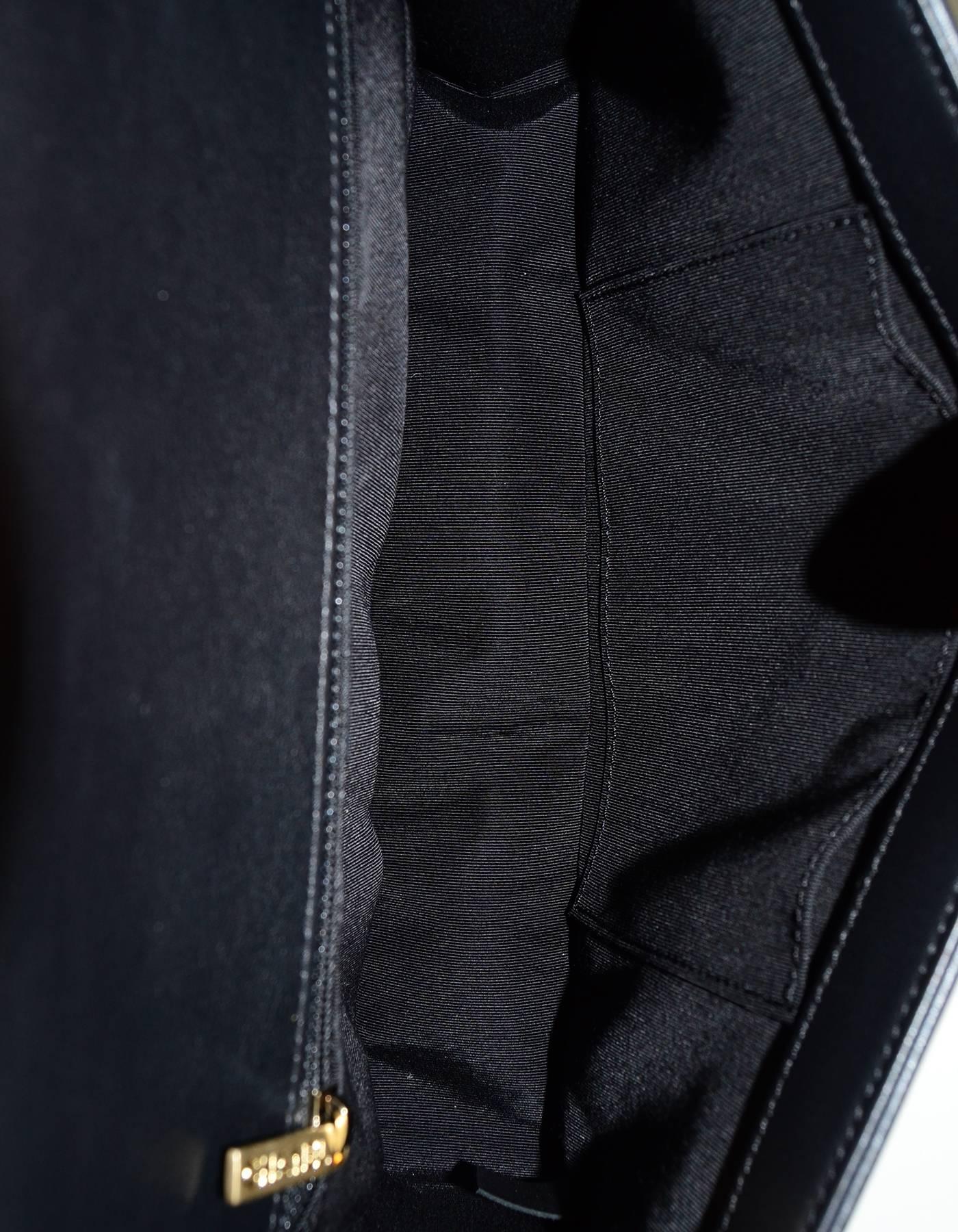 Chanel NEW IN BOX Black Leather New Medium Boy Bag GHW  2