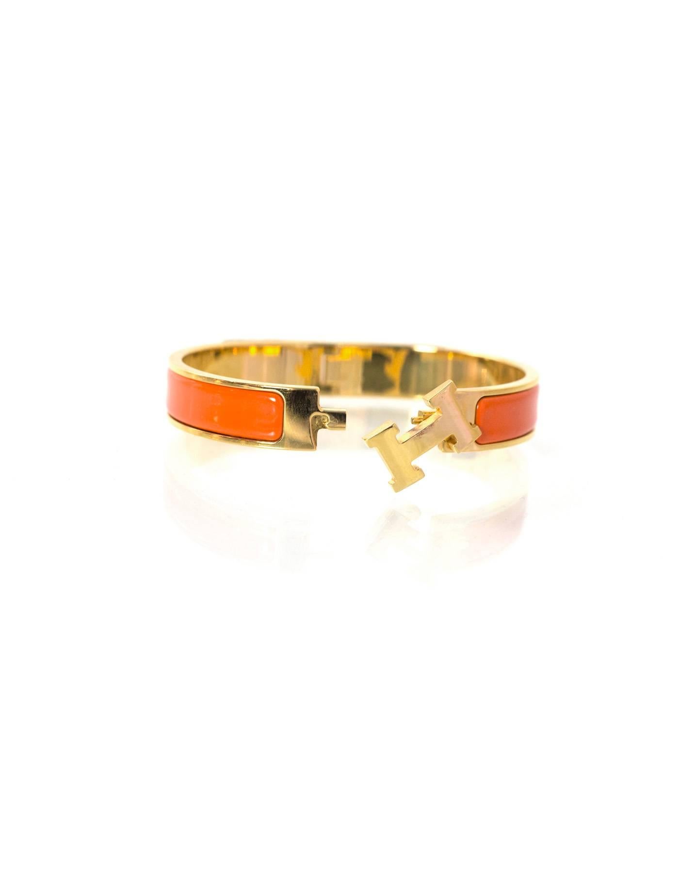 hermes orange bracelet