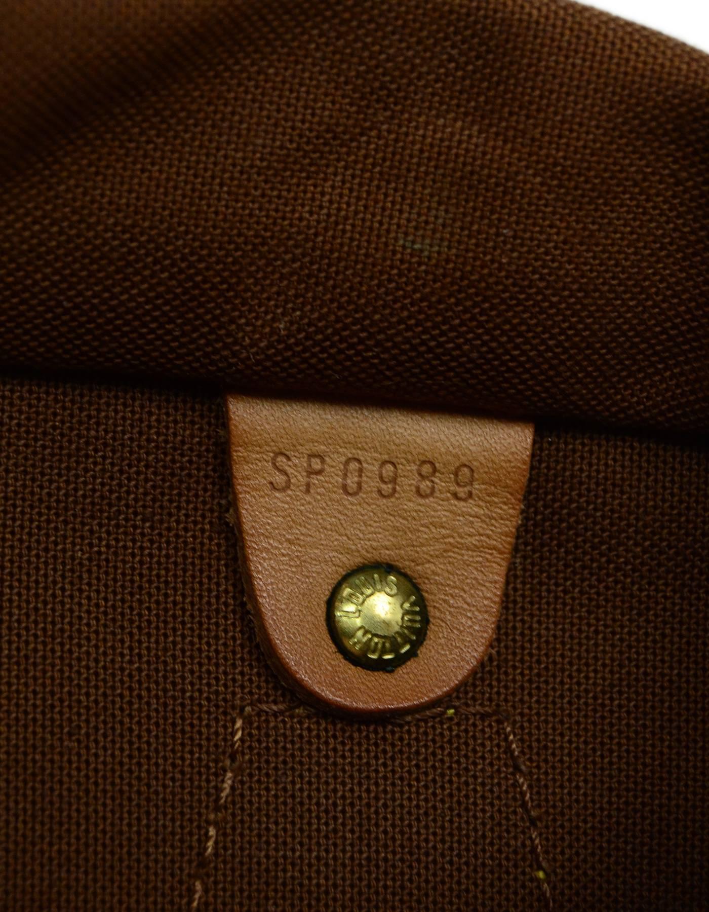 Louis Vuitton Monogram Speedy 25 Bag GHW w/ DB/Lock/Keys 1