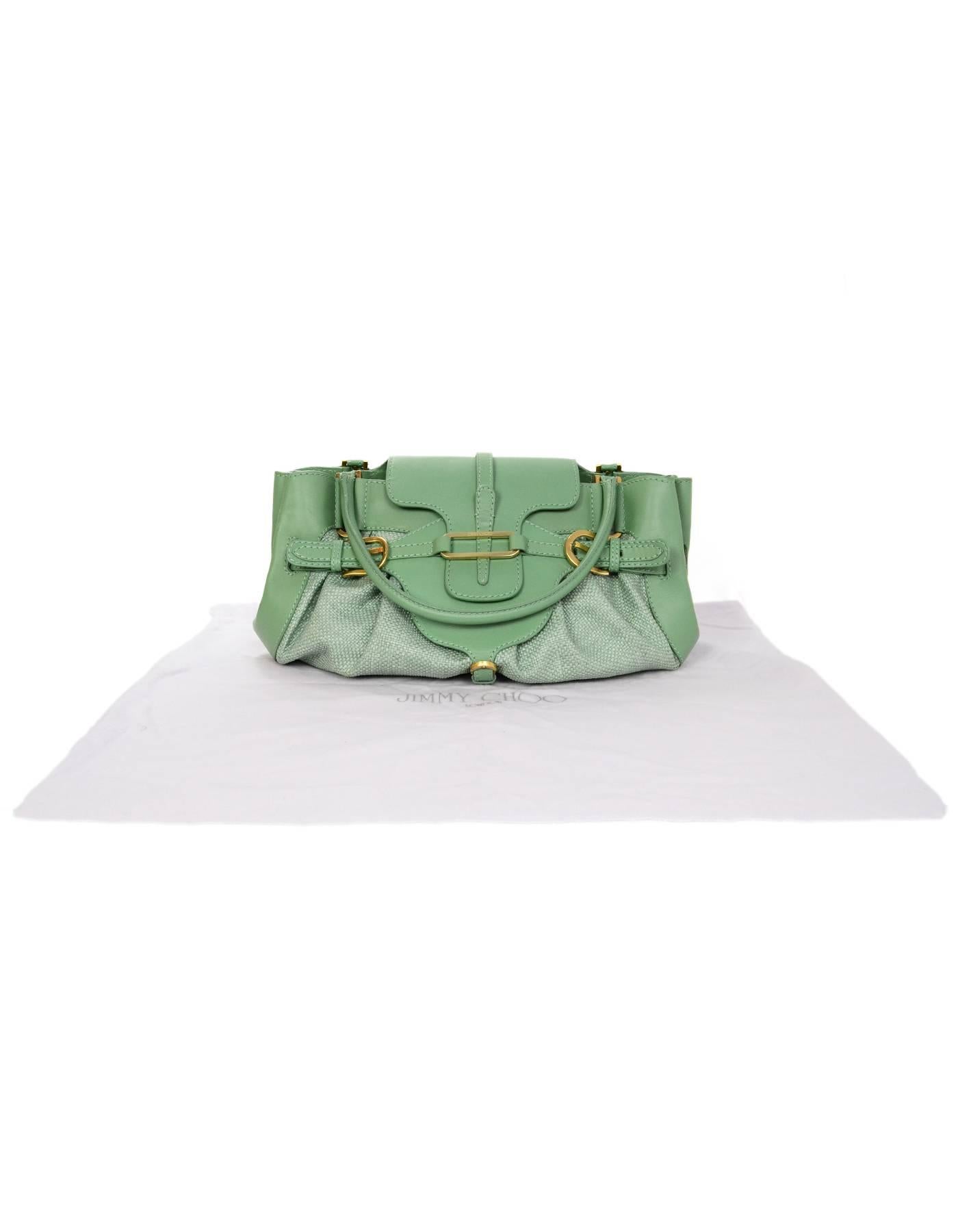 Jimmy Choo Moss Green Raffia Tulita Bag 2