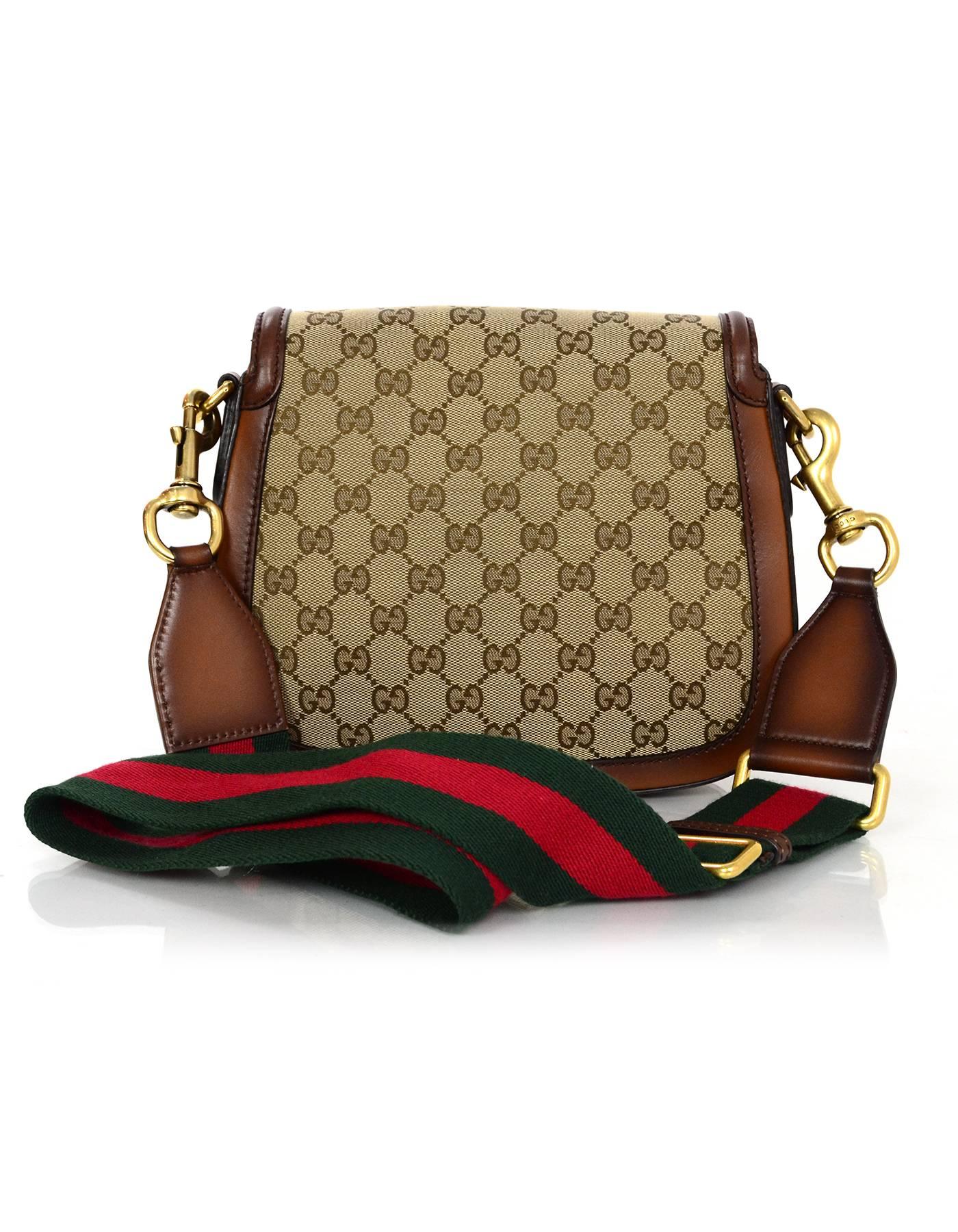 gucci bag with red and green strap