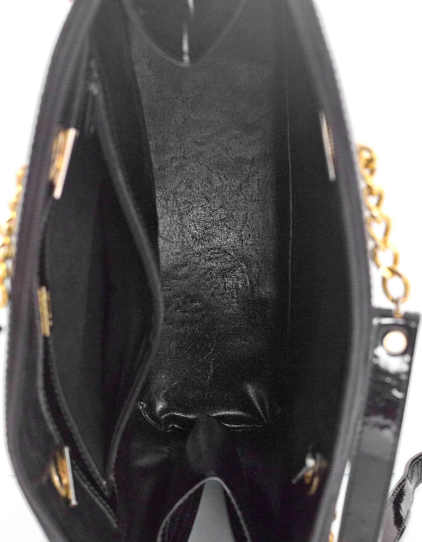 Bally Black Patent Leather Shoulder Bag 2