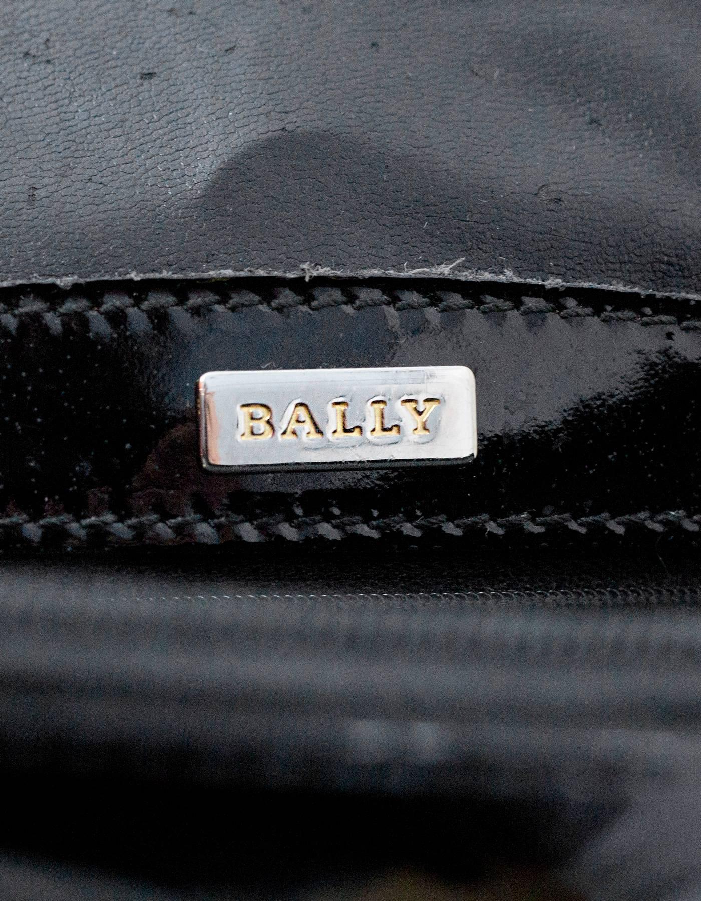 Bally Black Patent Leather Shoulder Bag 3