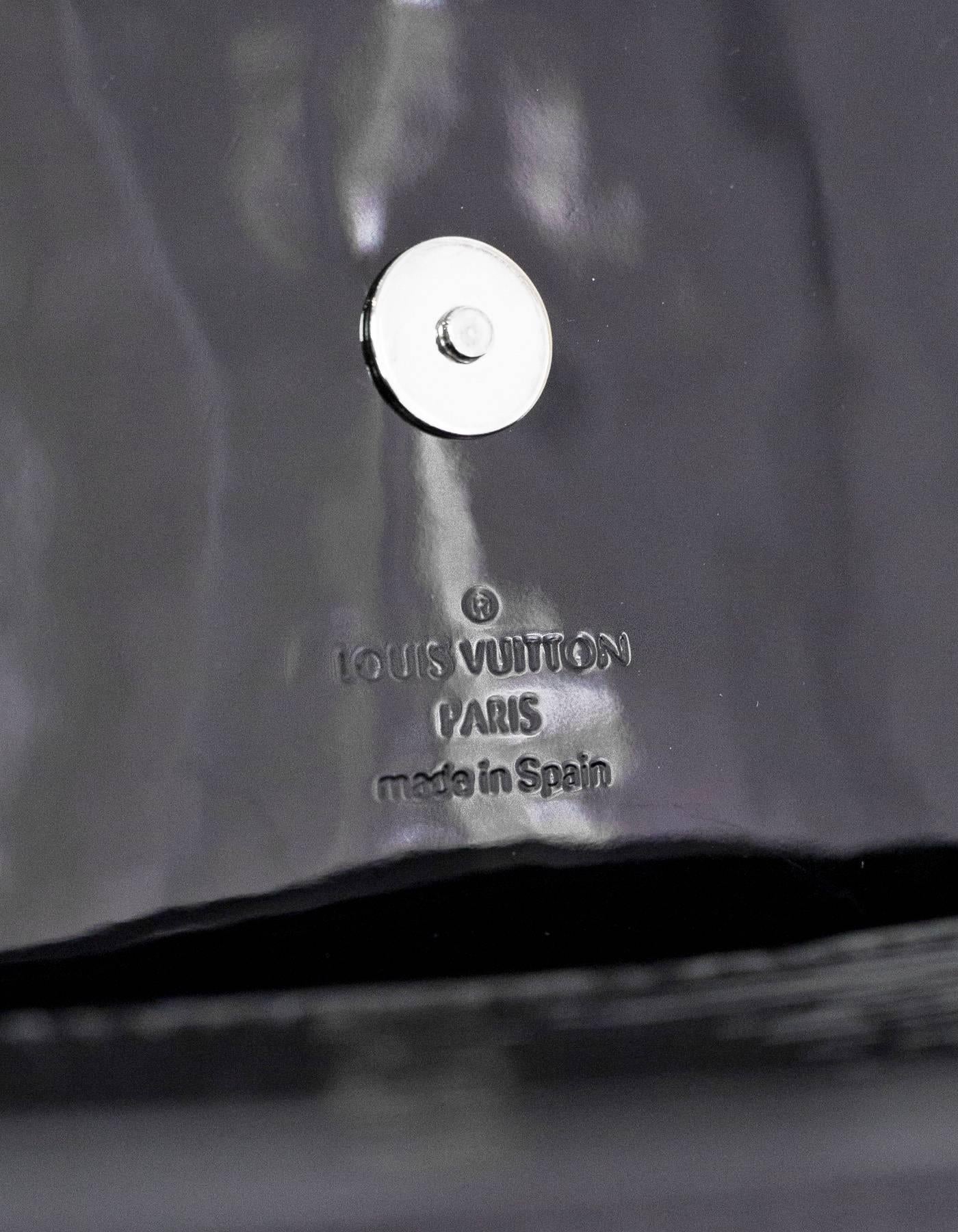 Louis Vuitton Black Electric Epi Vernis Sobe Pochette Clutch 3