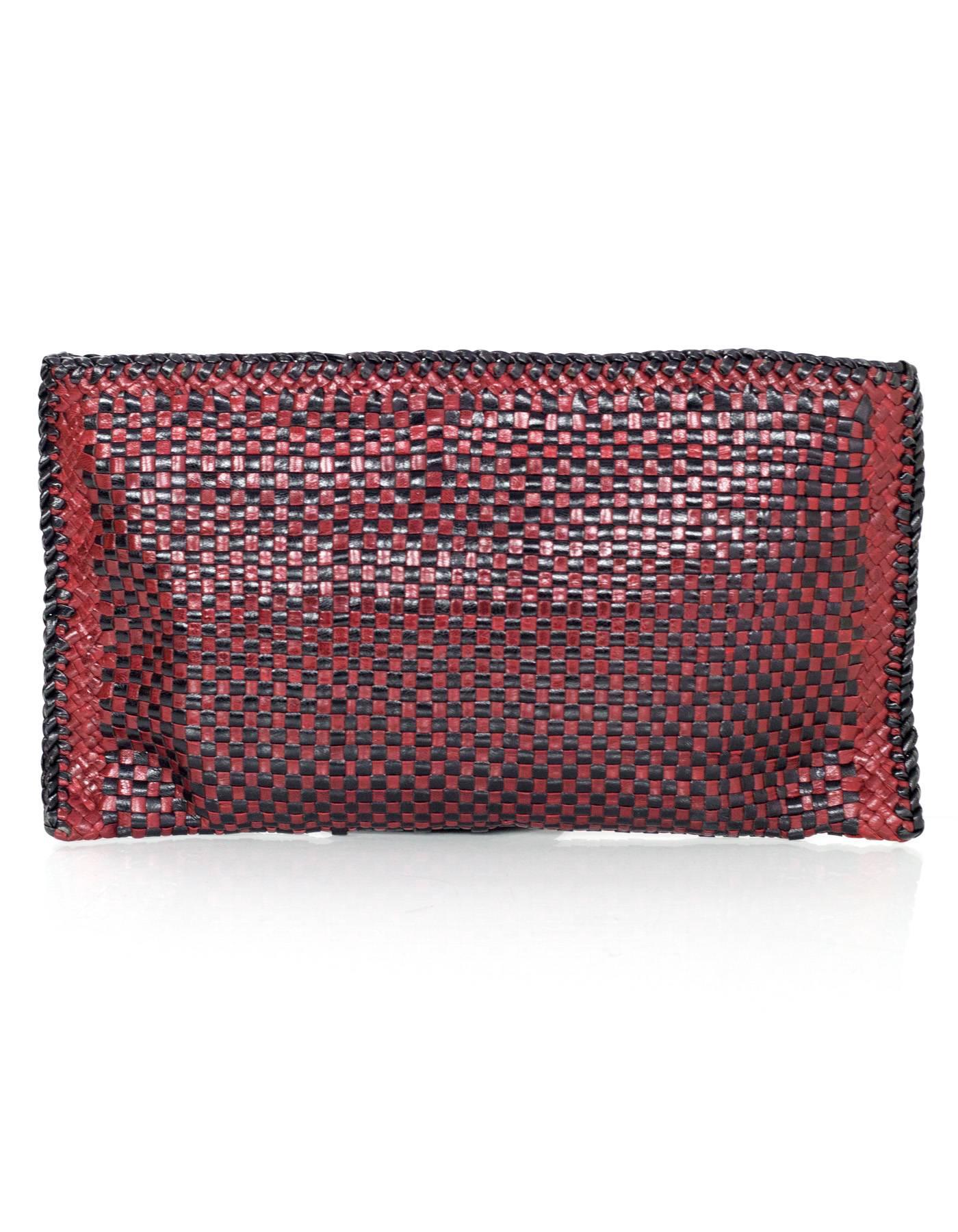 prada madras clutch