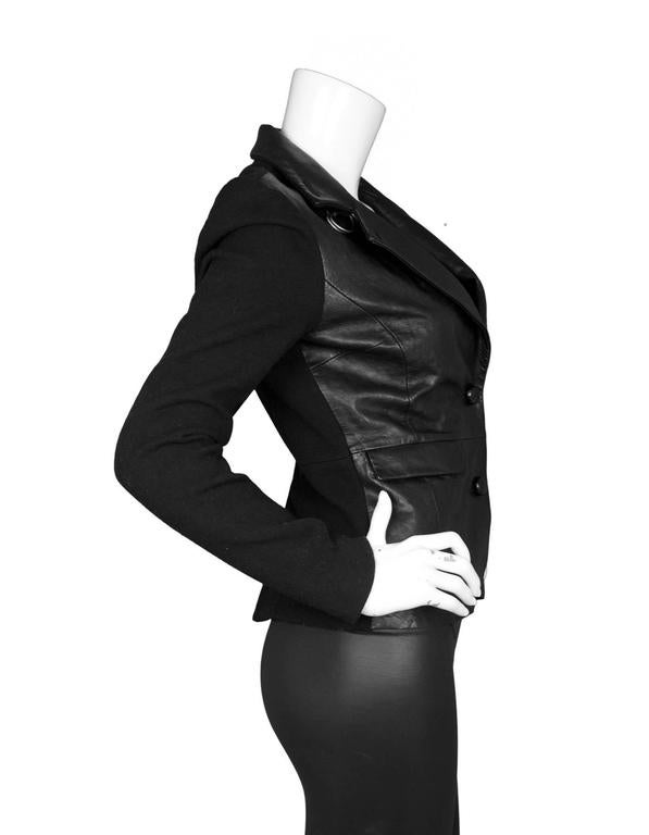 DDC Lab Leather and Wool Jacket sz S For Sale at 1stDibs ddc lab clothing