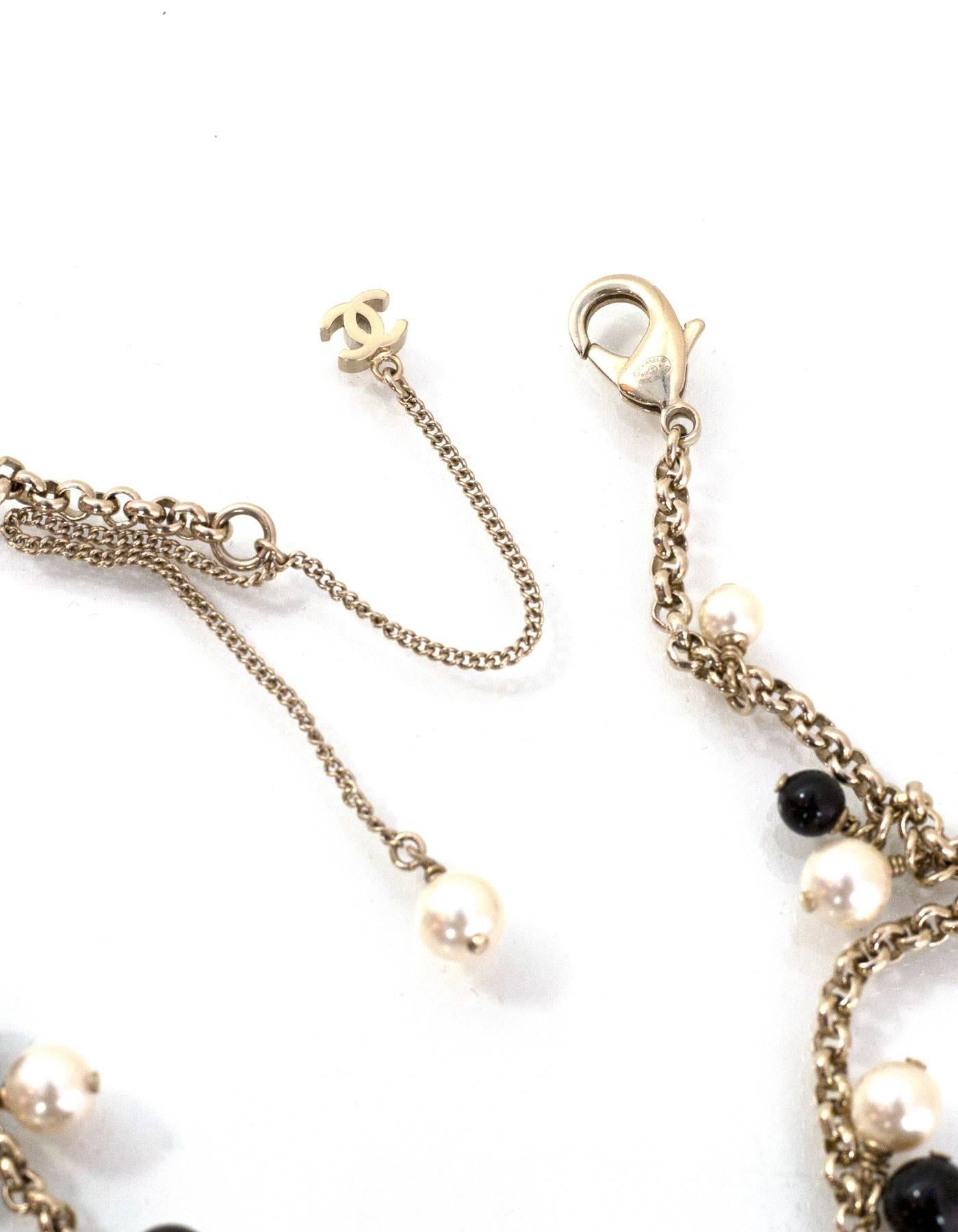 chanel pearl charm necklace