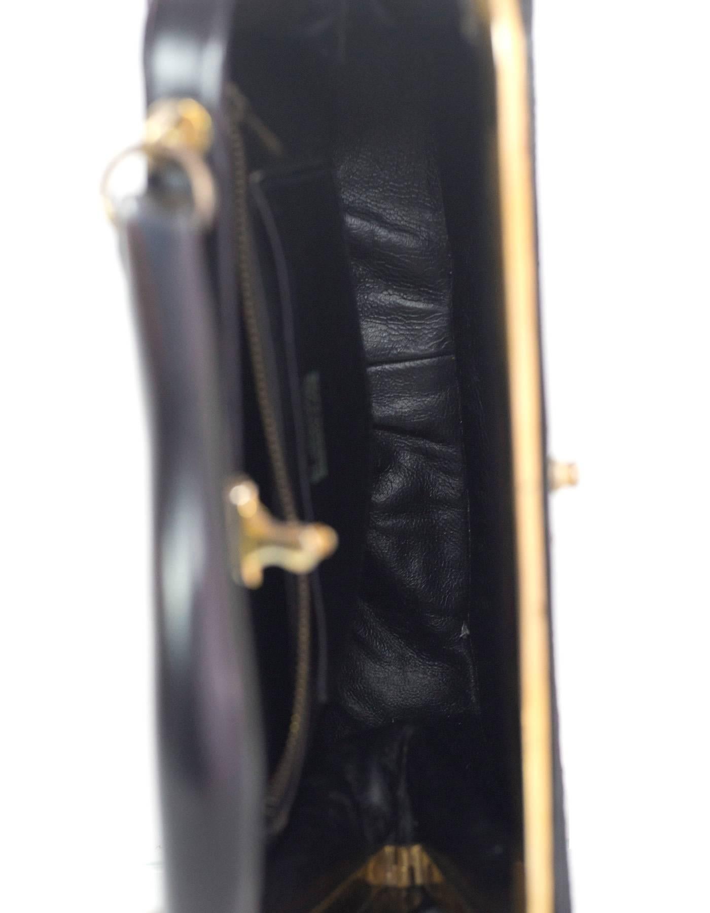Roberta di Camerino Vintage Black Velvet Frame Bag 2