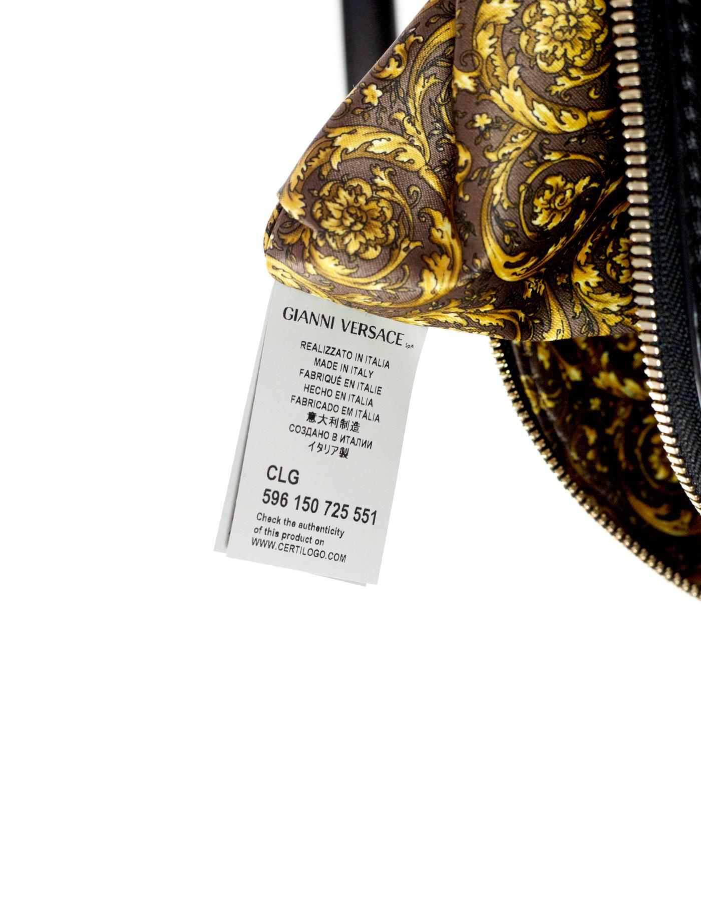 Versace Nappa Athena Barocco Quilted Vanitas Bag rt. $2, 675 In Excellent Condition In New York, NY