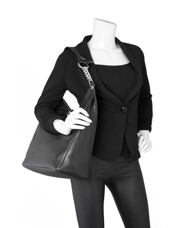 Jimmy Choo NEW Black Leather Raven Shoulder Bag rt. 1 650 For