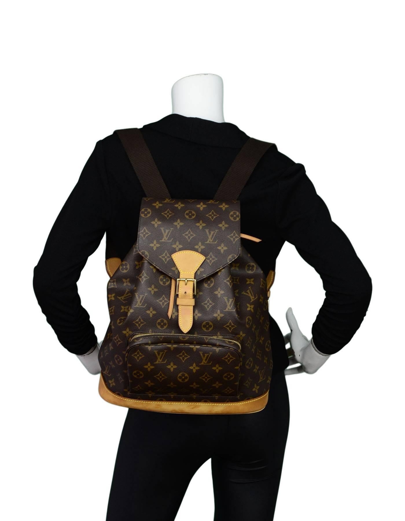 Louis Vuitton Monogram Montsouris GM Backpack Bag 4