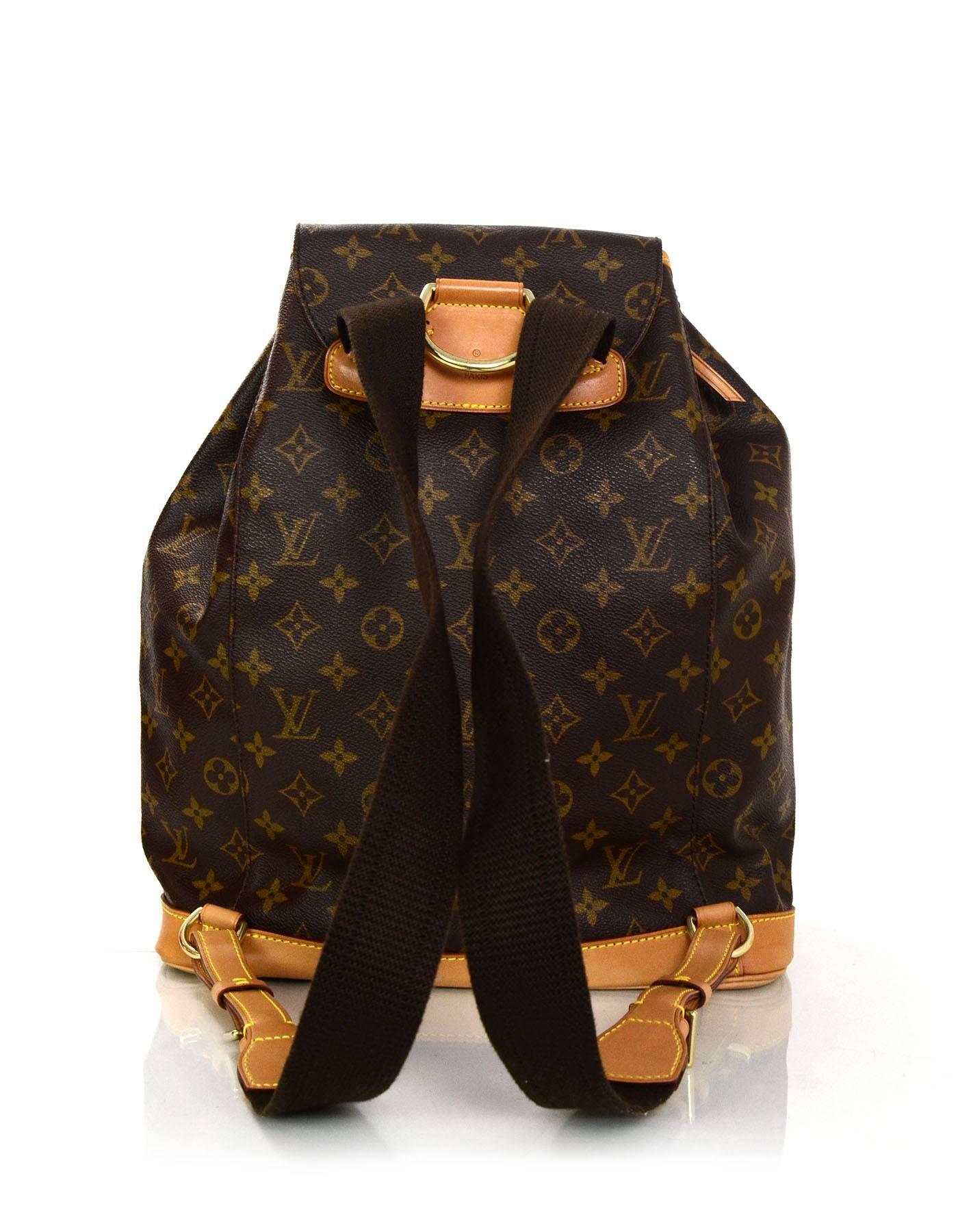 Black Louis Vuitton Monogram Montsouris GM Backpack Bag