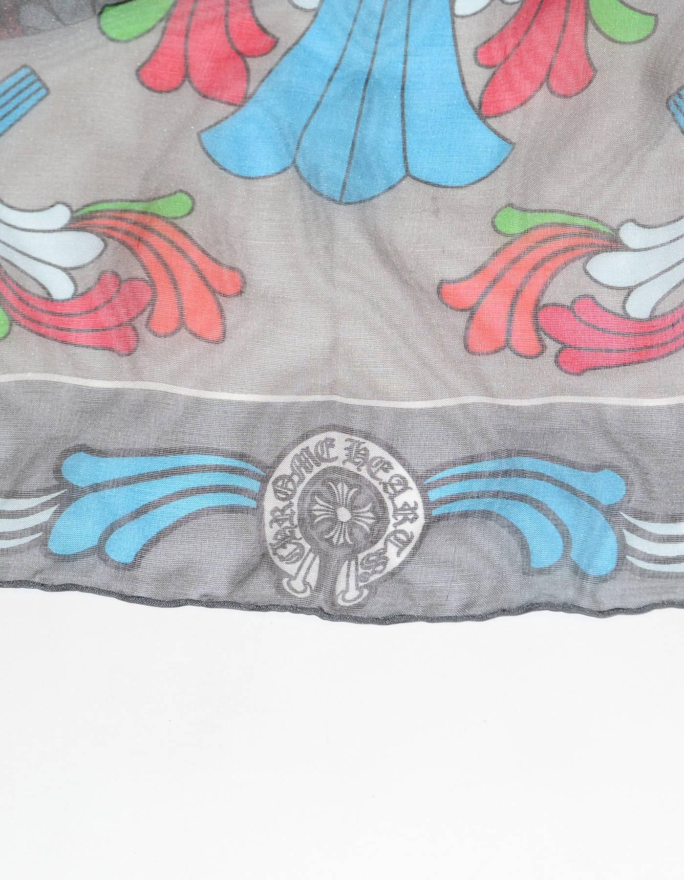 chrome hearts silk scarf