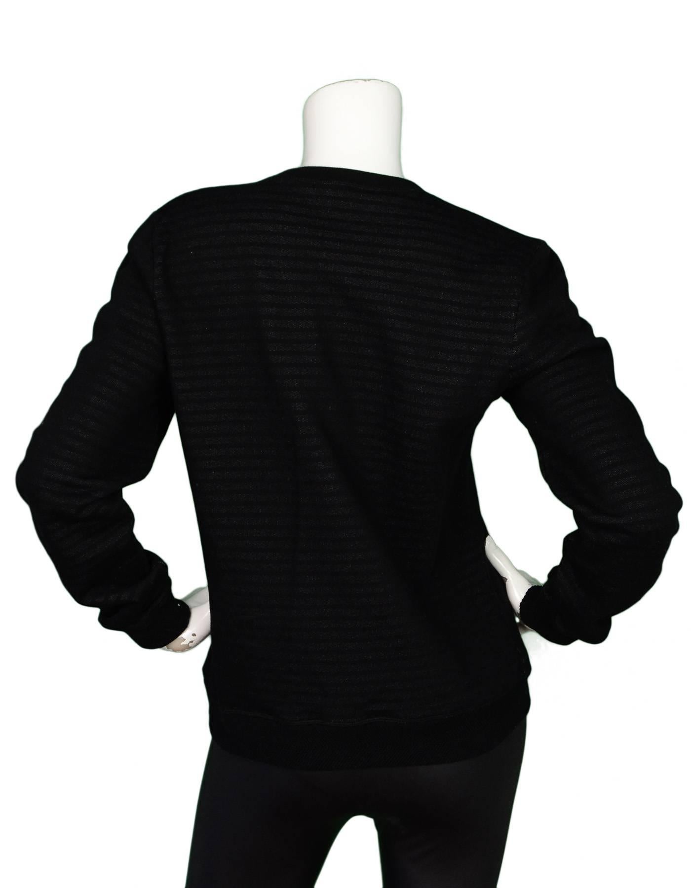 Women's Kenzo NEW Black Cotton Sweatshirt sz L