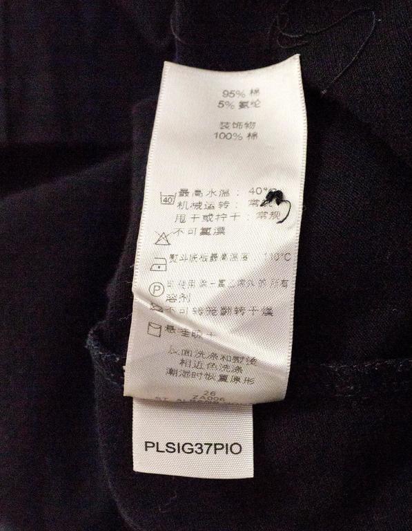 Burberry London Black Cotton Short Sleeve Polo sz S For Sale at 1stDibs ...