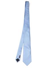 Babyblaue & weiße Mini-H-Seidenkrawatte von Hermès