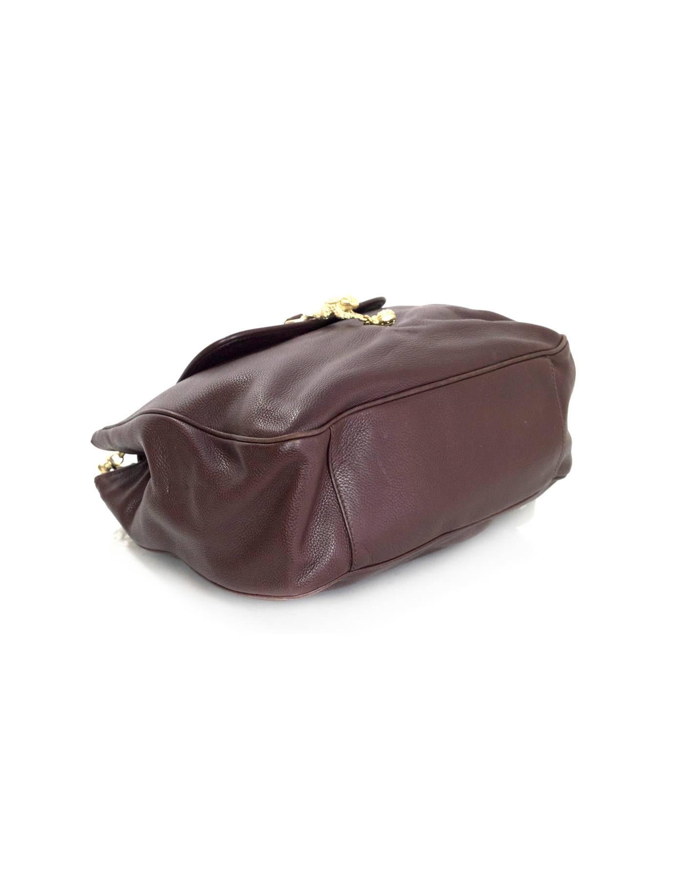 Black Barry Kieselstein-Cord Brown Leather Shoulder Bag