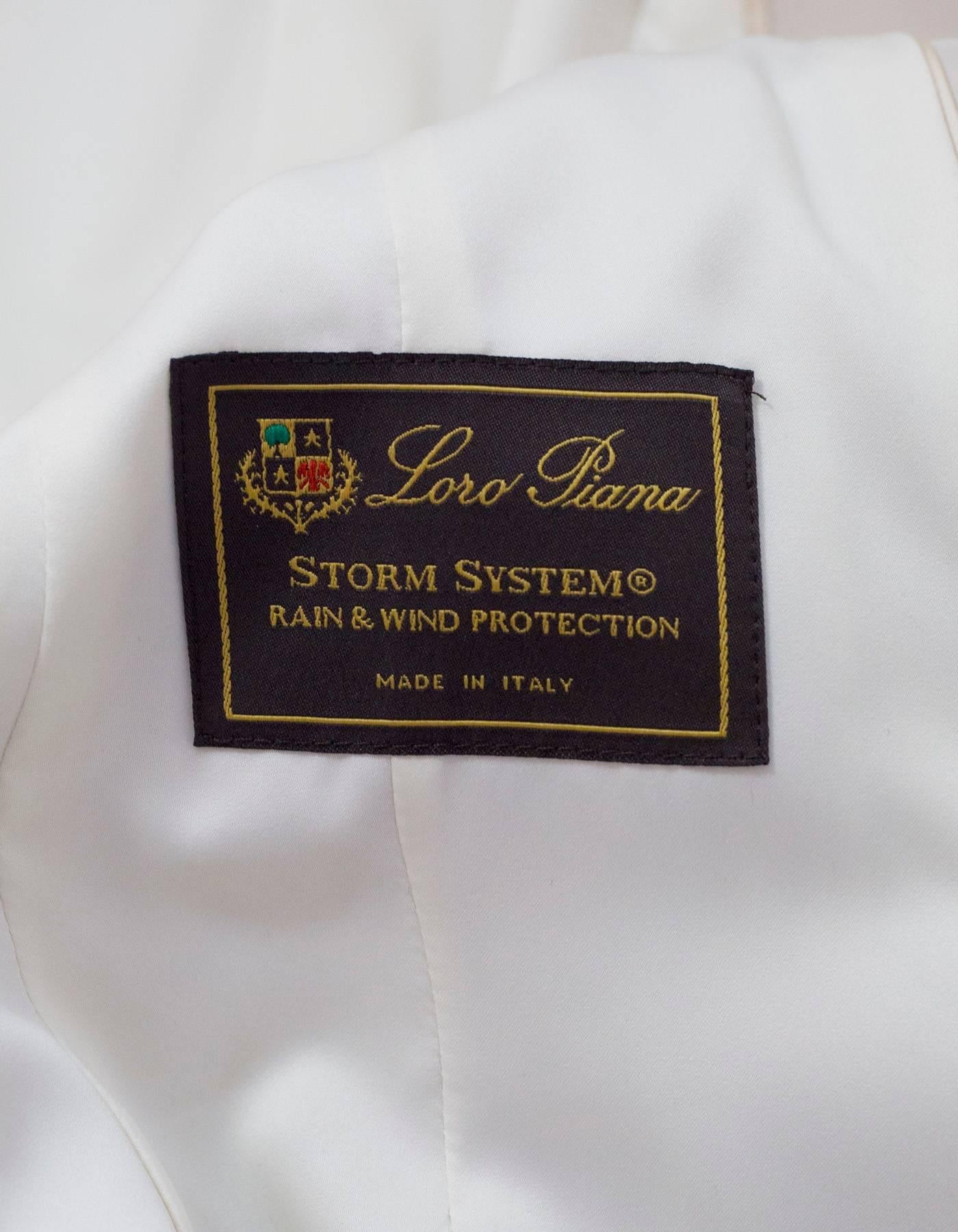 Loro Piana Storm System Beige Trench Coat sz IT44 rt. $1, 995 2