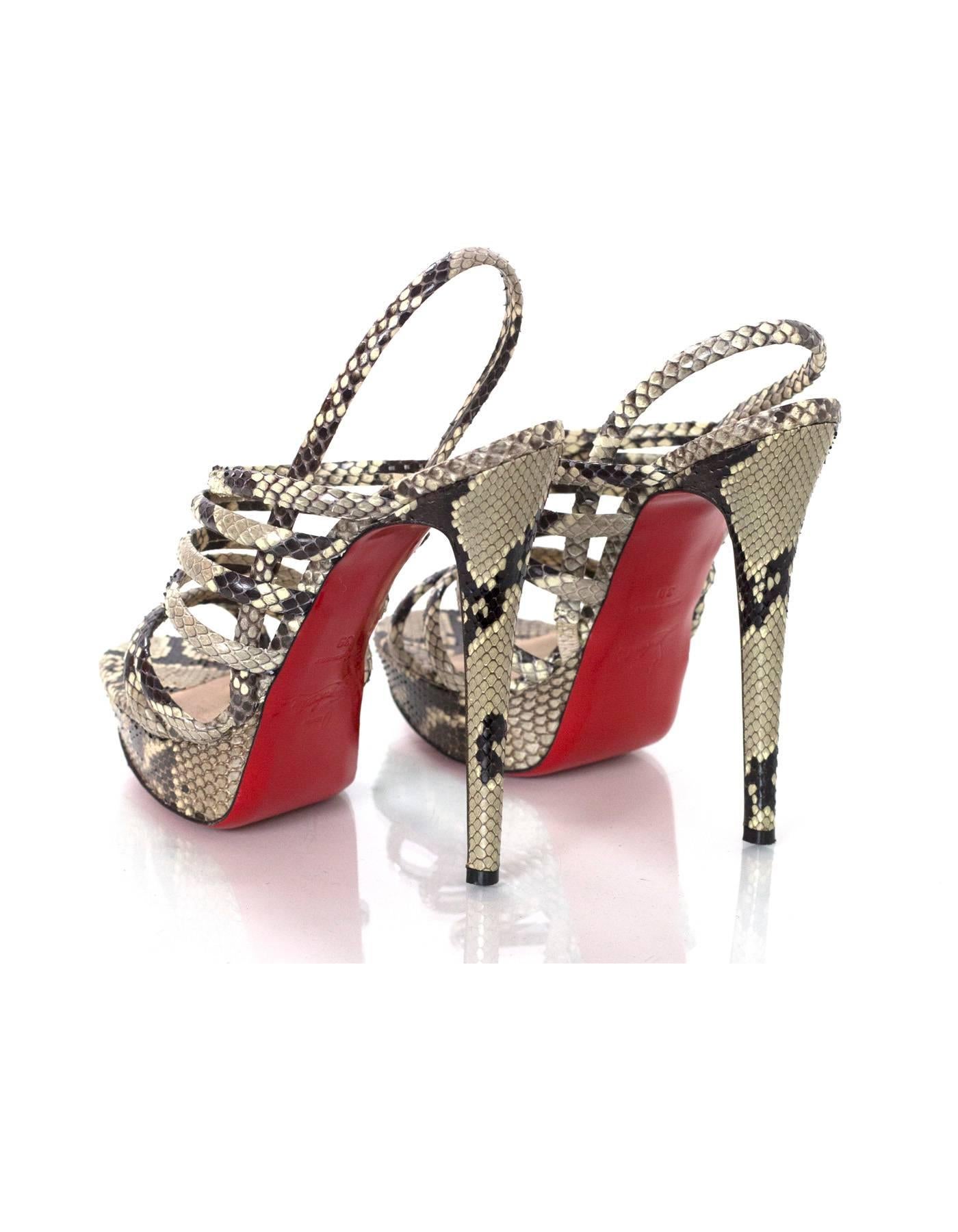 Christian Louboutin Python Vildo Ayers 140mm Sandals sz 39 rt. $1, 395 1