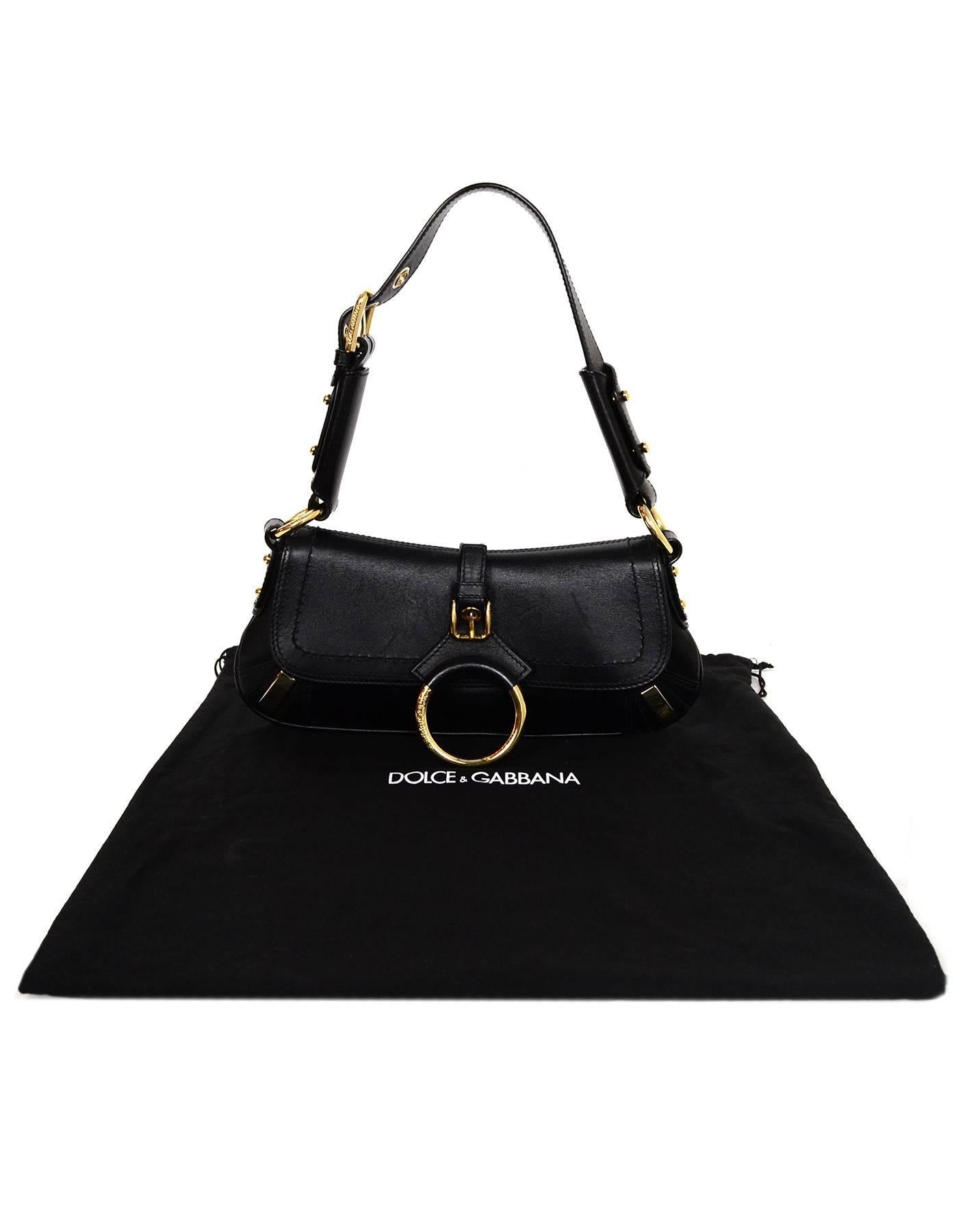 Dolce & Gabbana Black Leather Pochette Bag 4