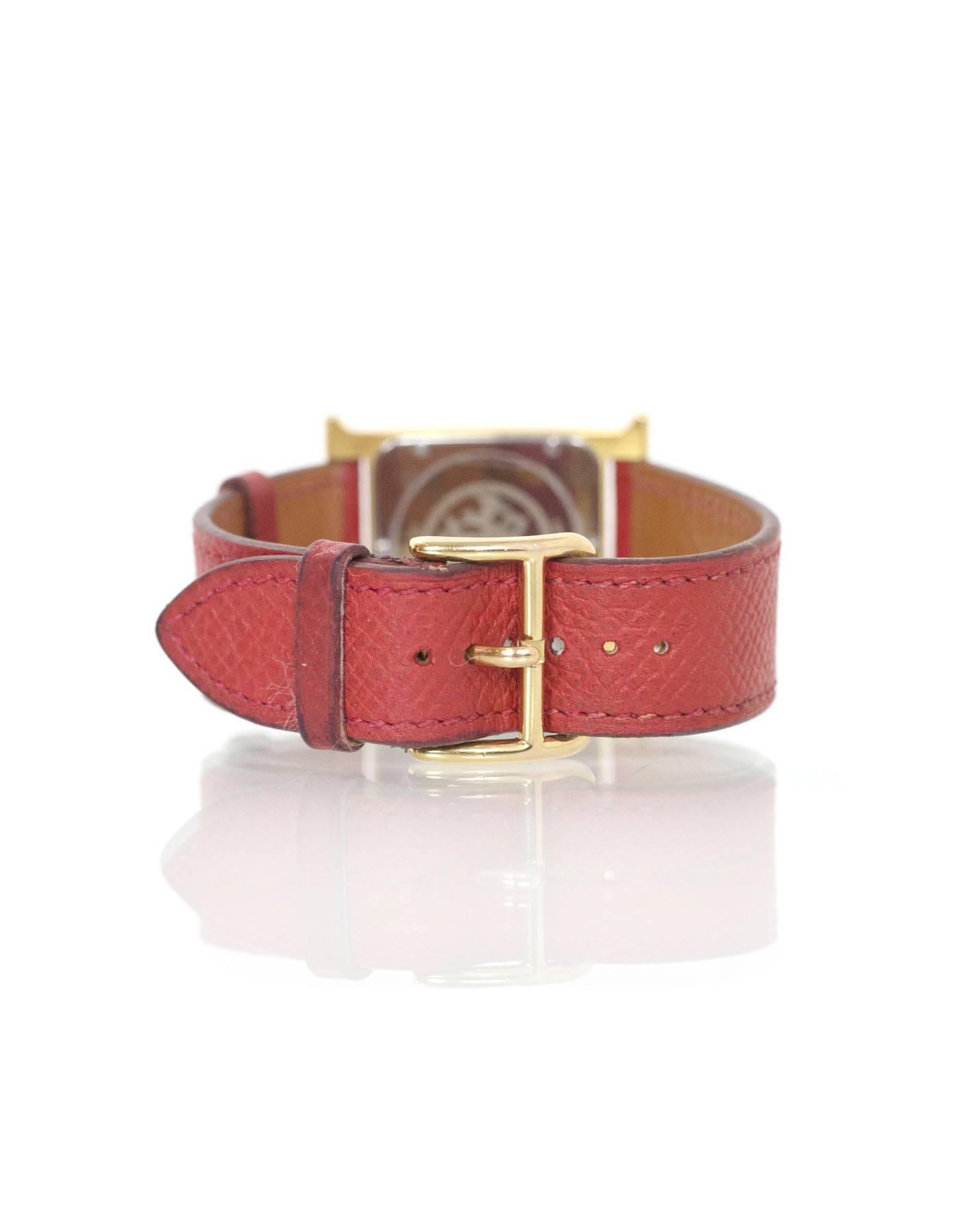 hermes watch red