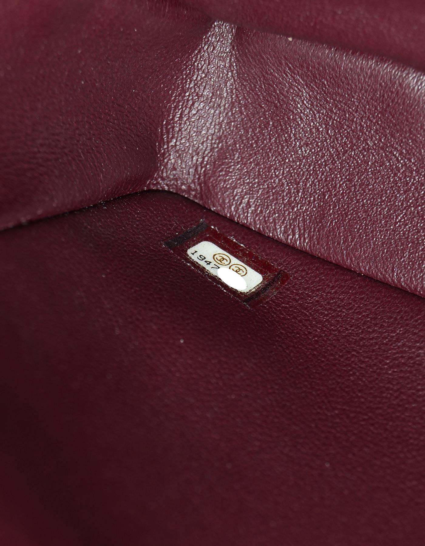 Chanel Black Quilted Lambskin Leather Diamond CC Medium Flap Bag rt. $4, 000 3