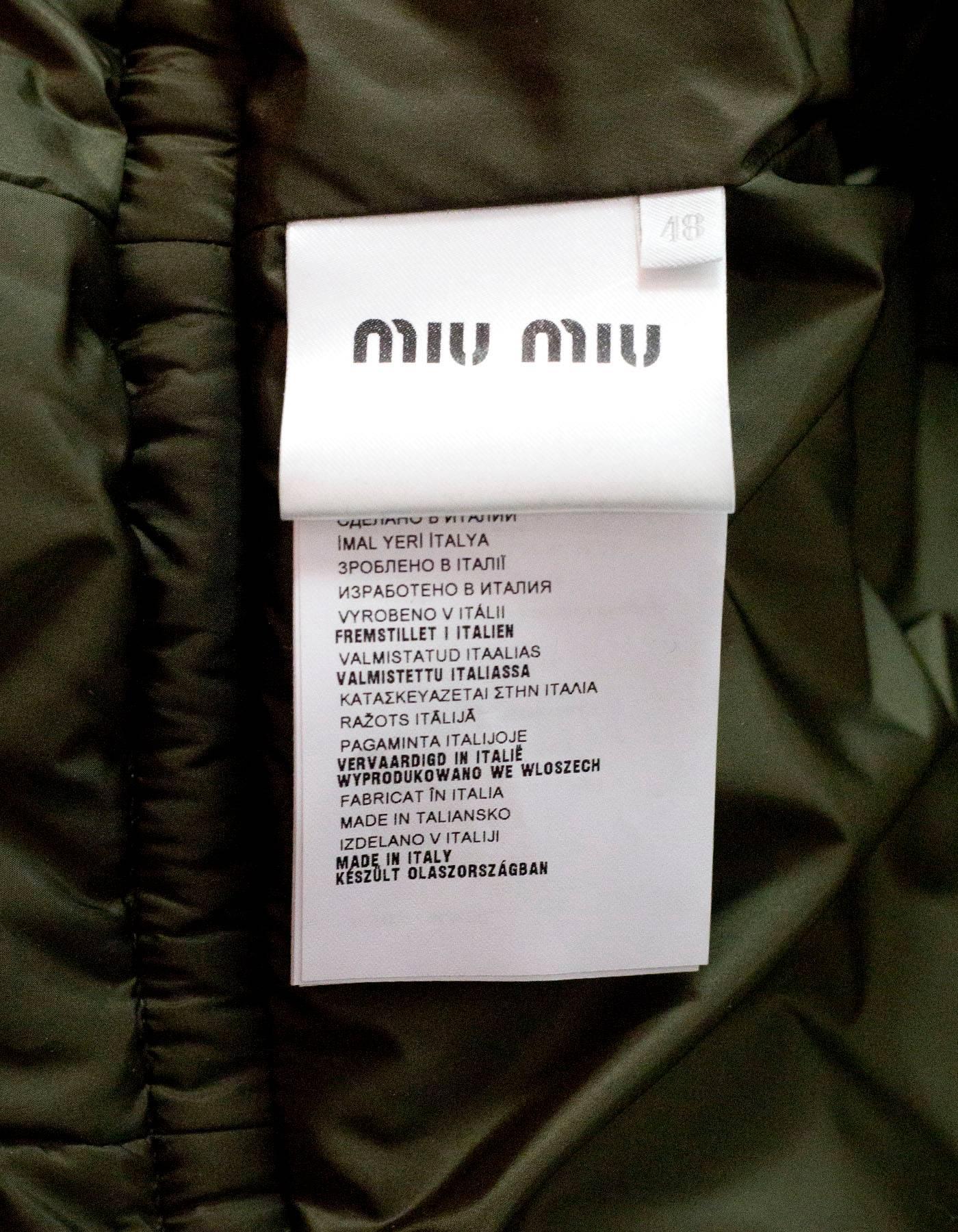 miu miu puffer coat