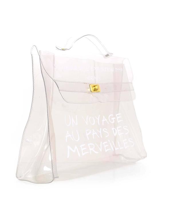 Hermes Clear Vinyl Kelly Bag Mini | IQS Executive