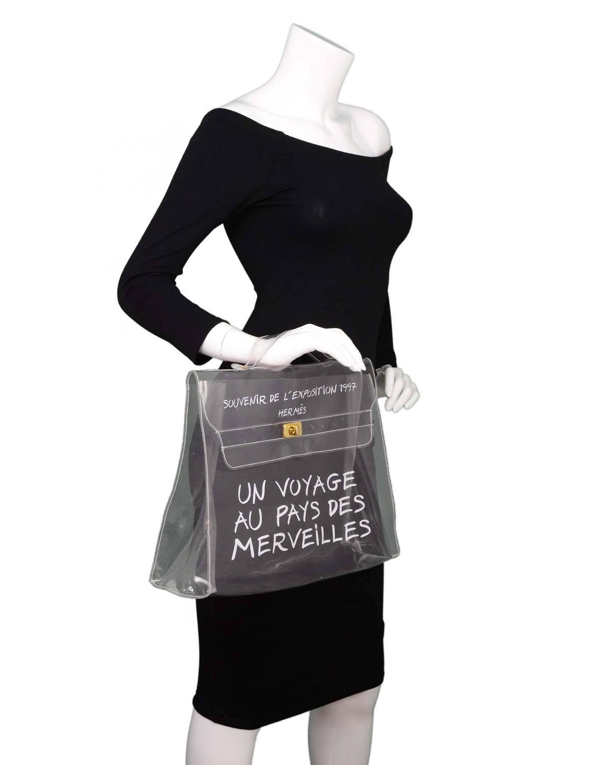 hermes clear bag un voyage