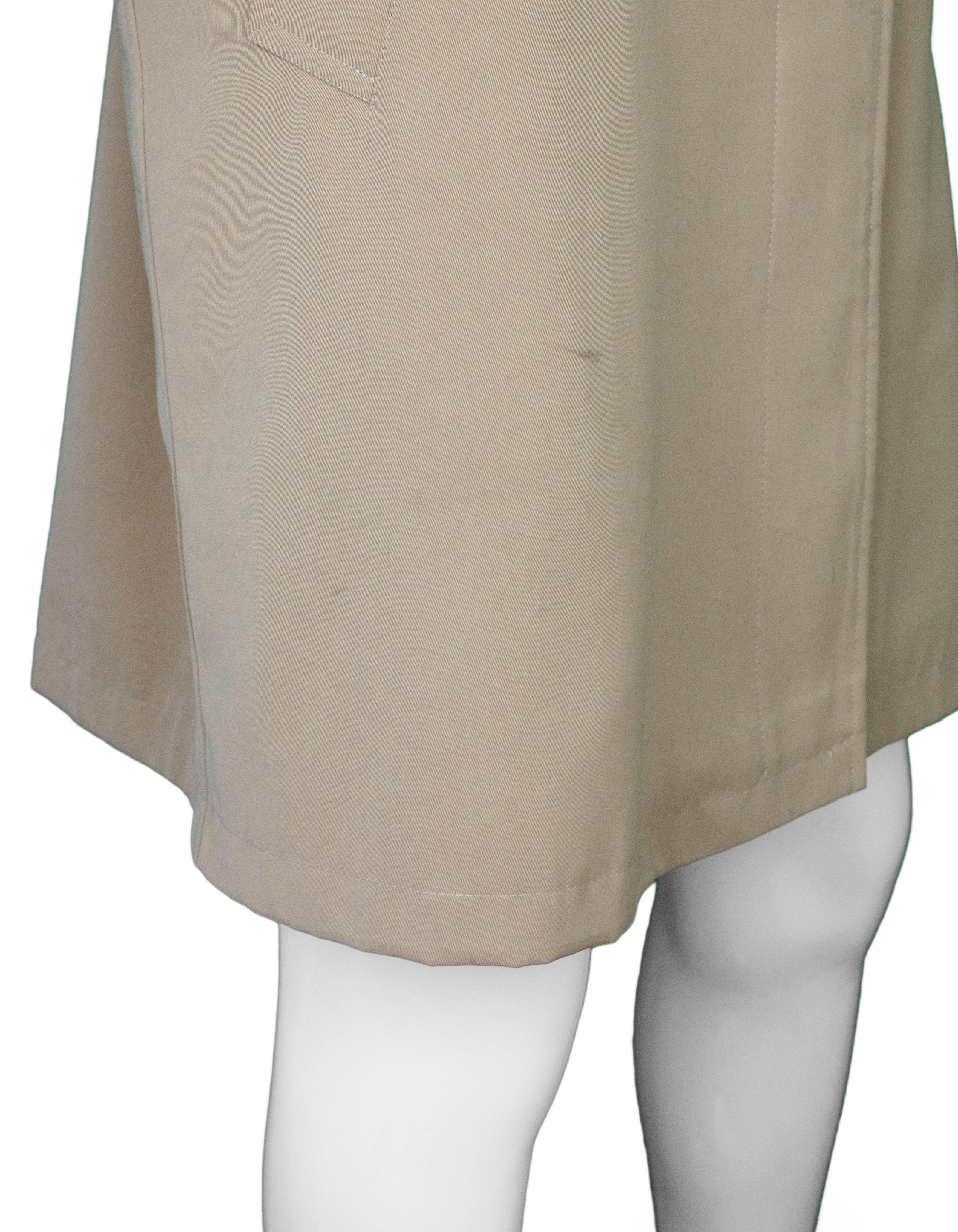 Burberry London Tan Trench Coat w/ Detachable Hood sz XL 1