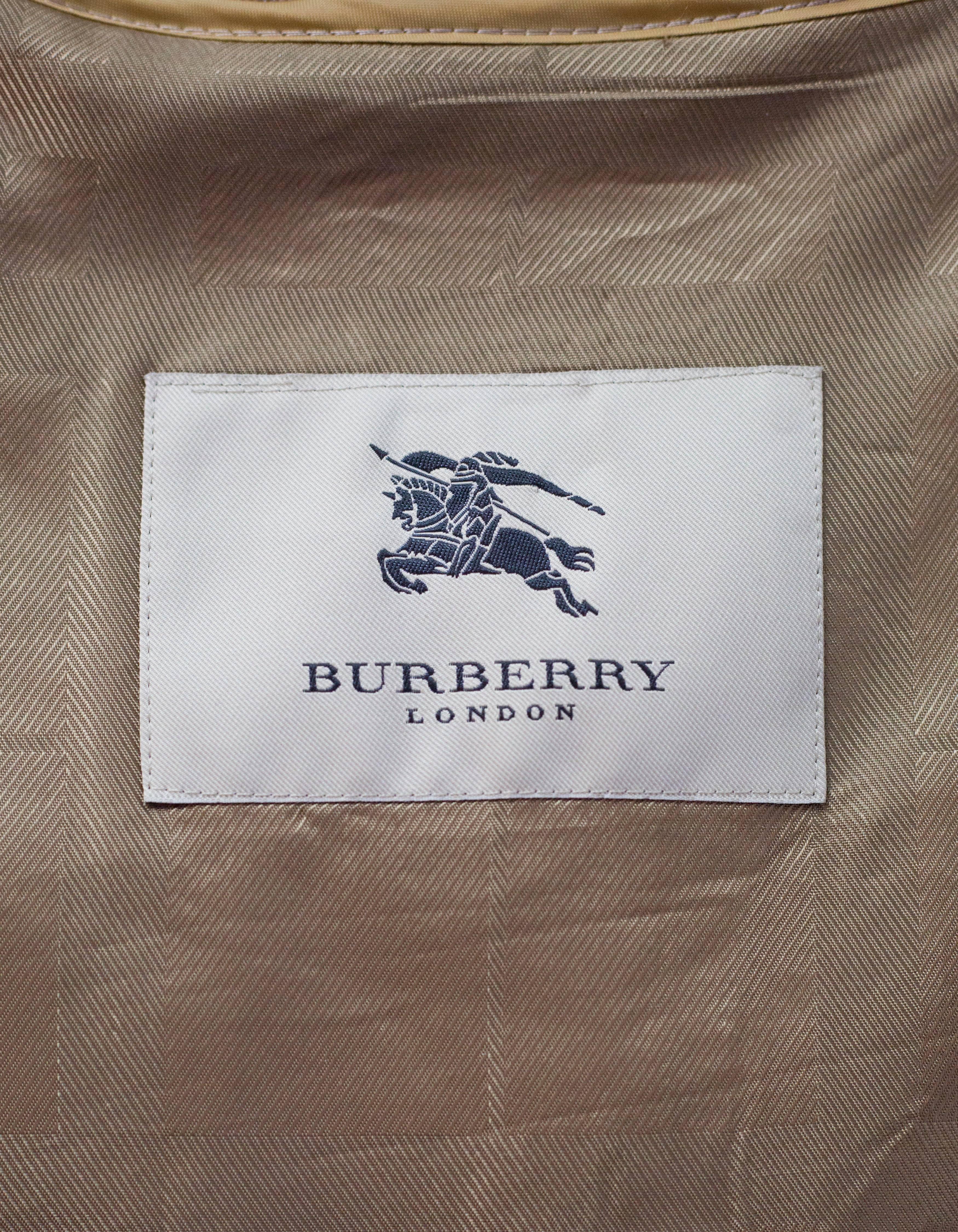 Burberry London Tan Trench Coat w/ Detachable Hood sz XL 4