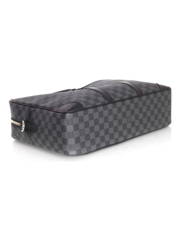 Louis Vuitton Porte-Documents Voyage Damier Graphite GM Black/Grey in  Canvas/Leather with Silver-tone - US