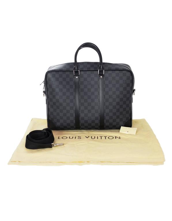 Louis Vuitton - Porte Documents Voyage GM- Damier Canvas - Graphite - Men - Luxury