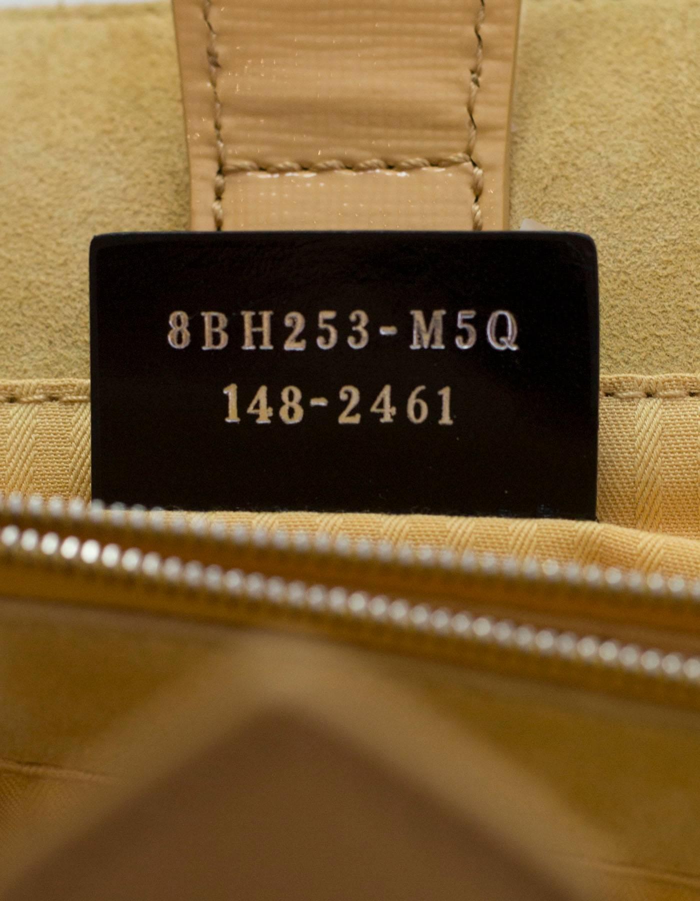 Fendi Yellow Patent Leather Petite 2Jours Satchel Crossbody Bag 5