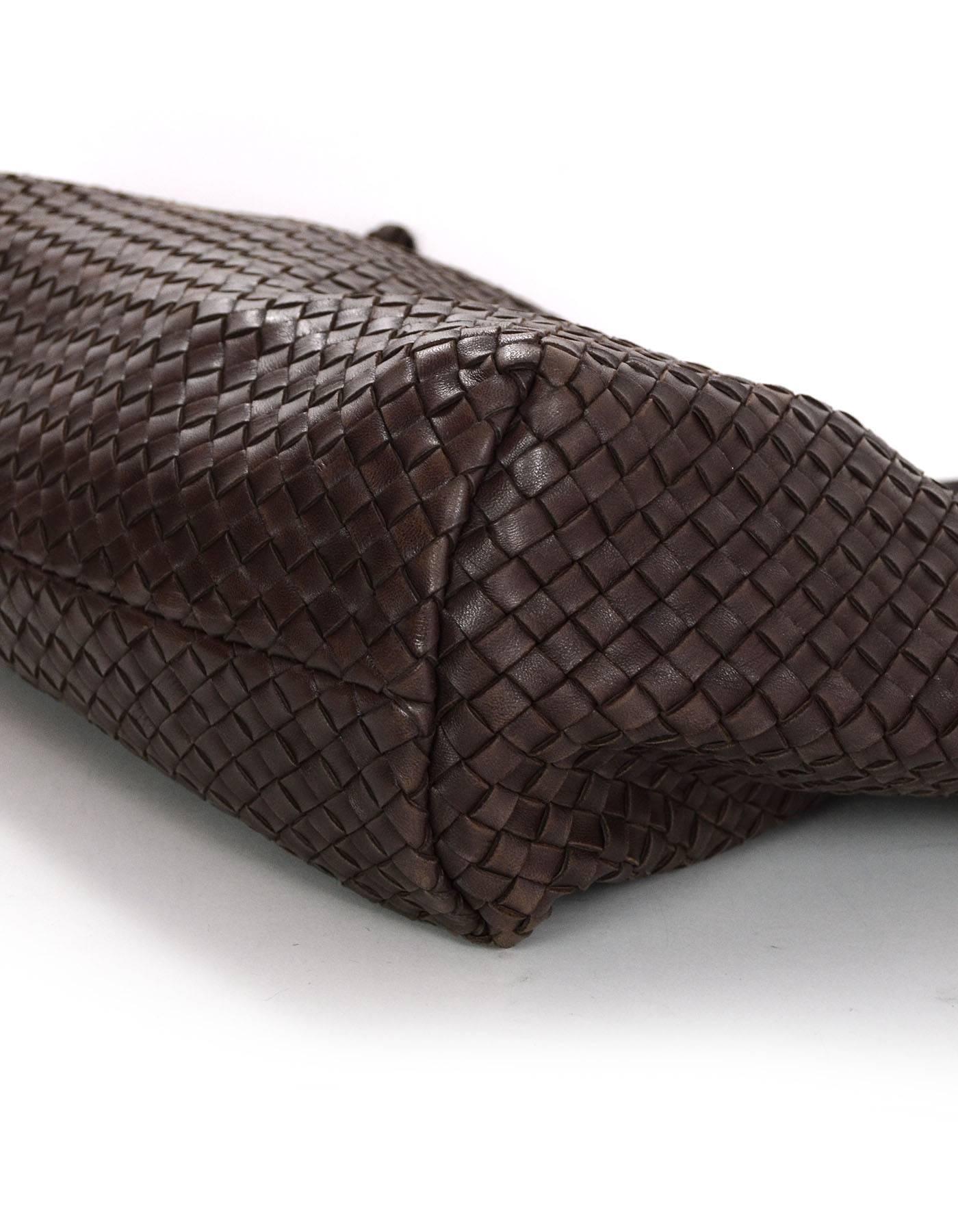Black Bottega Veneta Brown Hand Woven Leather Medium Cabat Tote Bag rt. $6, 100