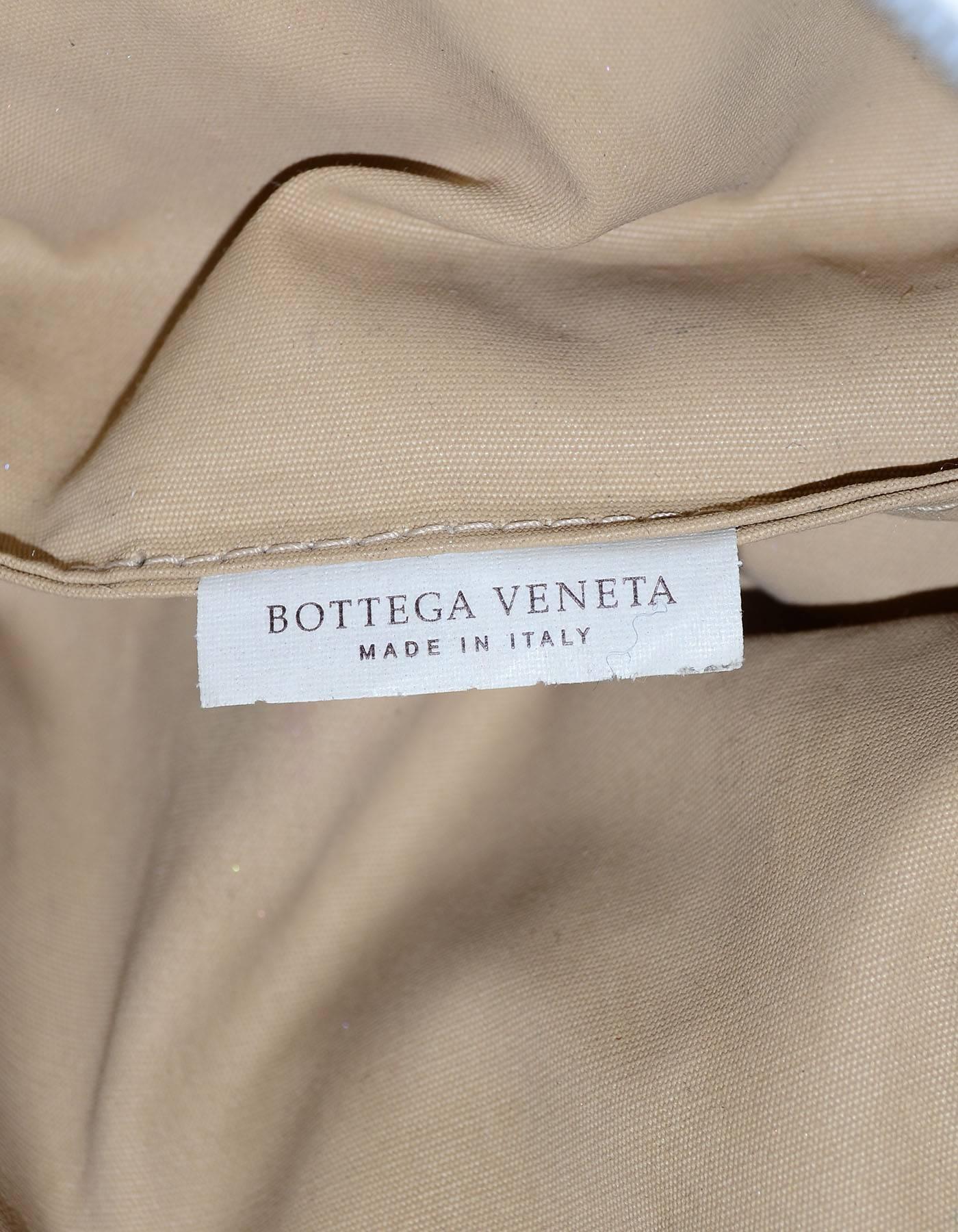 Bottega Veneta White Woven Intrecciato Leather Cosmetic Bag 4