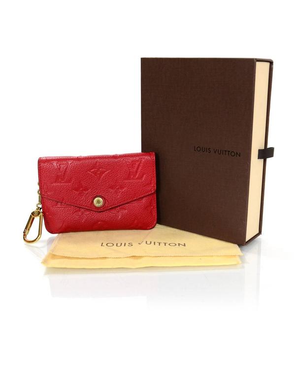 Louis vuitton empreinte key pouch red hot sale