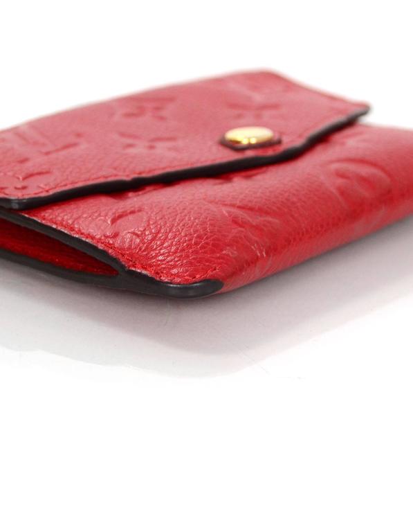 louis vuitton empreinte key pouch red