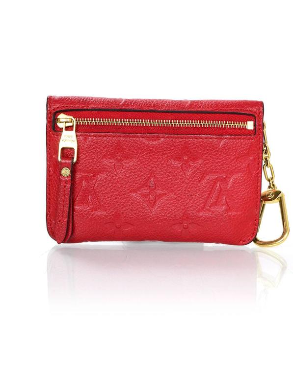 Louis Vuitton Cherry Red Empreinte Key Pouch with Box For Sale at 1stDibs   louis vuitton empreinte key pouch, louis vuitton red key pouch, louis vuitton  key pouch red